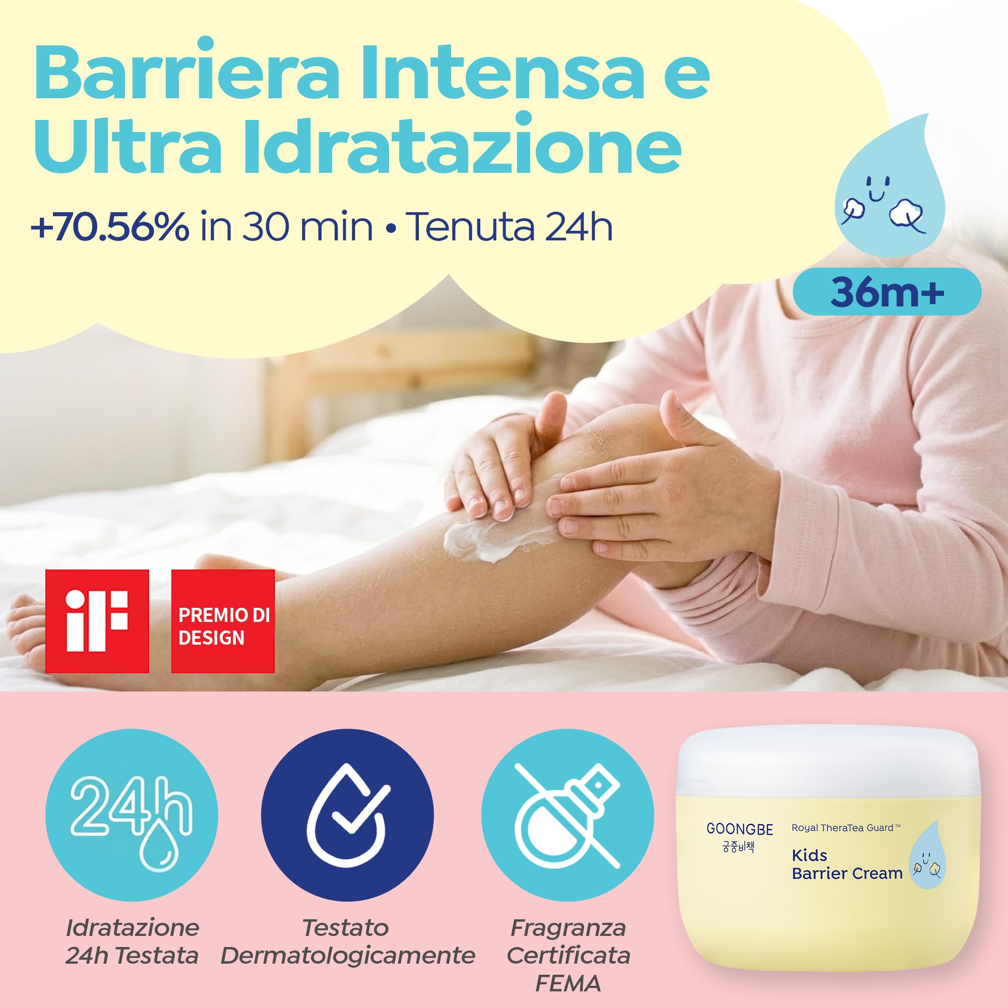 GOONGBE - Protezione intensiva della barriera cutanea: la crema protettiva per bambini GOONGBE è un prodotto essenziale per la cura della pelle progettato per migliorare significativamente la barriera