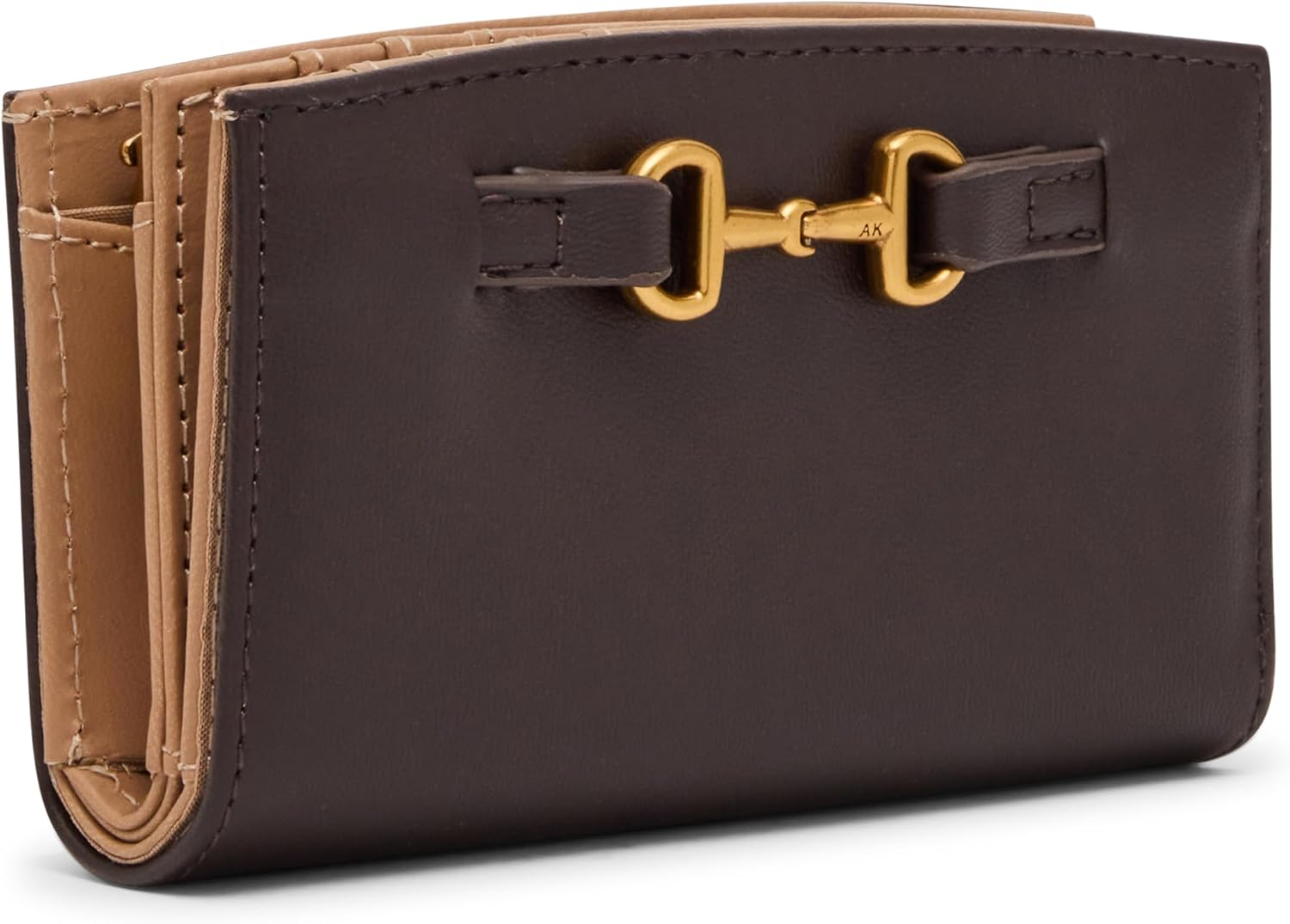 Anne Klein Women's Medium Horsebit Zip Wallet image 4
