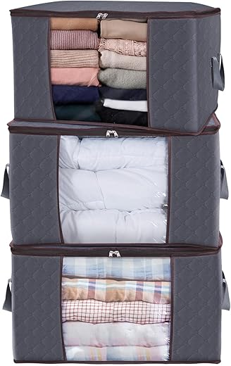 Lifewit Sac de Rangement pour Couette en épais Non-tissé Sac de Rangement...