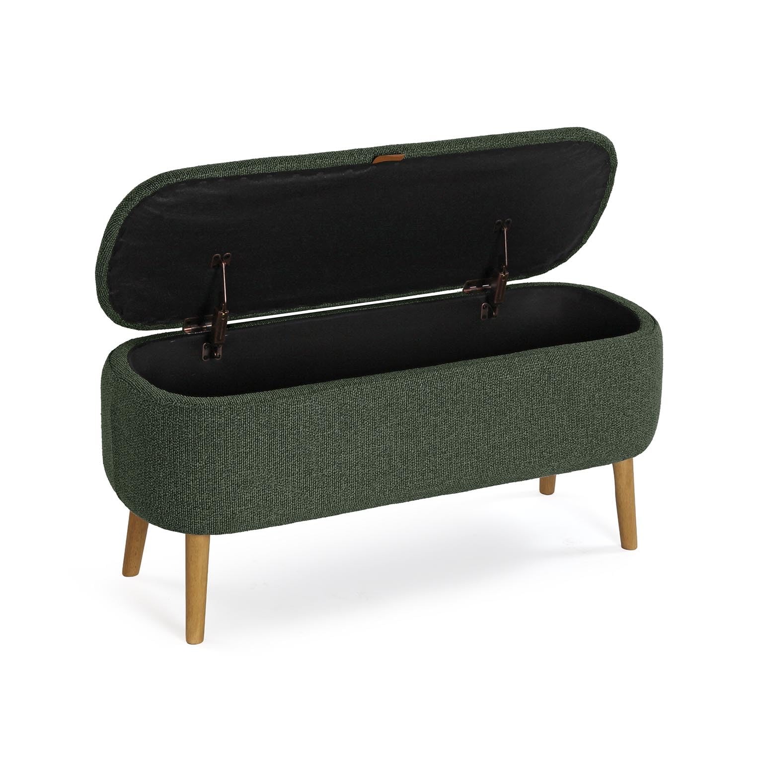 Panca per piedi da letto Versa Maniko Chic Style, dimensioni (A x L x P) 45 x 94 x 37 cm, verde