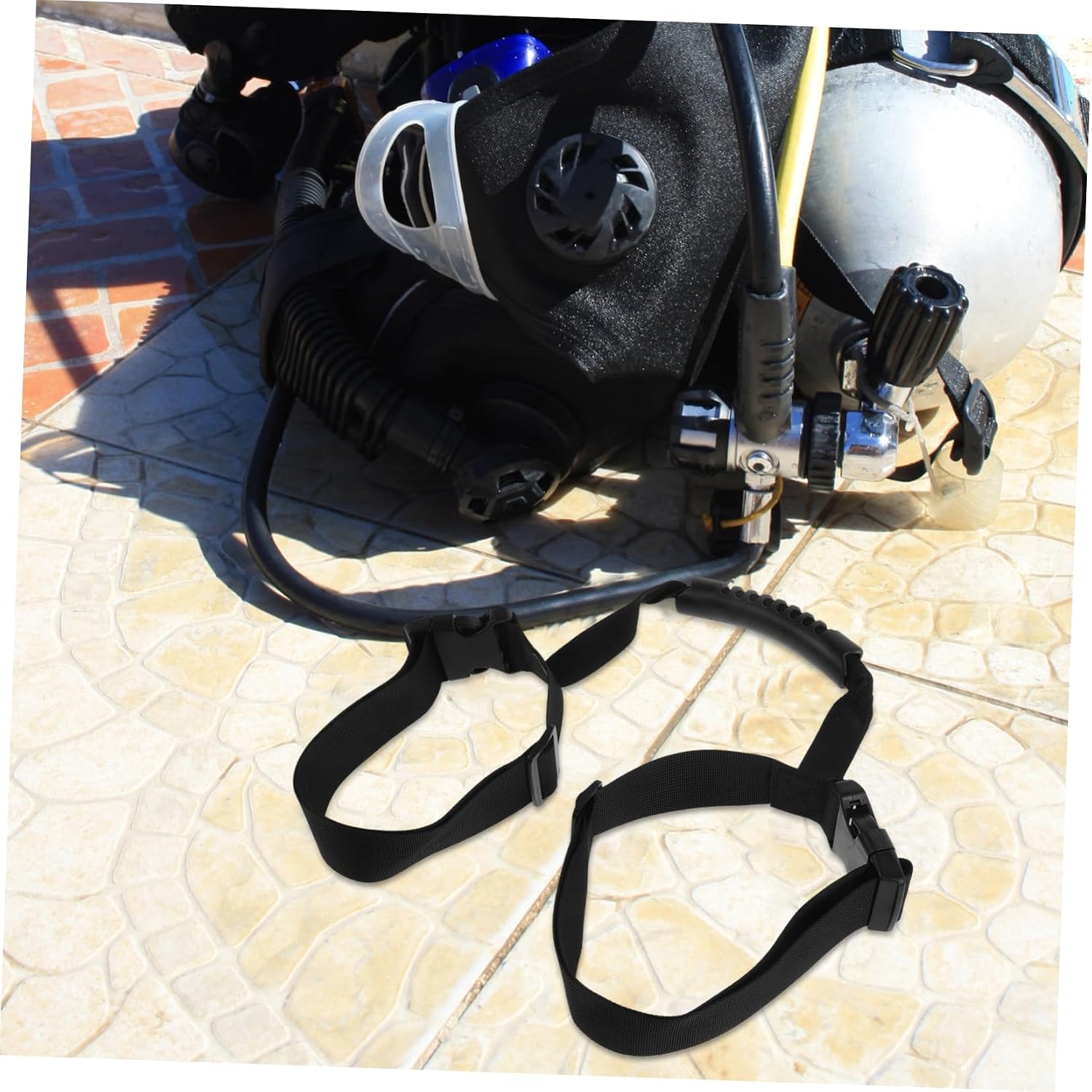 Scuba Diving Tank Carrier Strap with Handle Portable Oxygen Cylinder Holder for Various Underwater Activities Convenient and Versatile Scuba Tank Band