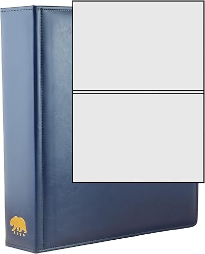 Vista 89 de Ursae Minoris Álbum económico de formato estándar con 3 anillos en D para hasta 40 billetes grandes/graduados, postales de hasta 8 x 5 pulgadas