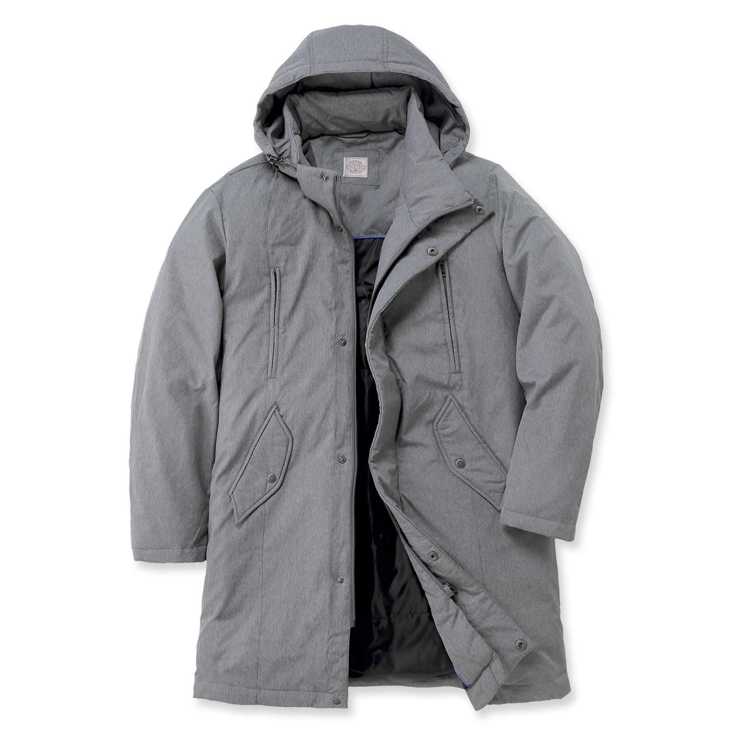 Amazon | [UNITED] [ユナイテッド] 撥水ロングダウンコート フード付き
