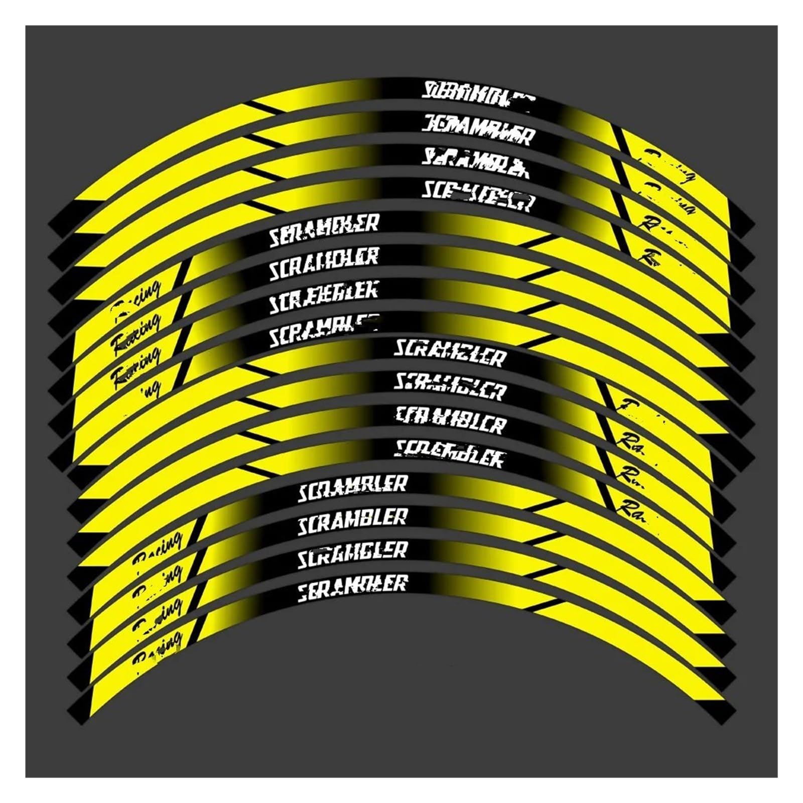 Motorrad Rad Aufkleber Rim Streifen Decals FÜR D&UCATI FÜR Scrambler 800 1100 Zubehör(Gold)
