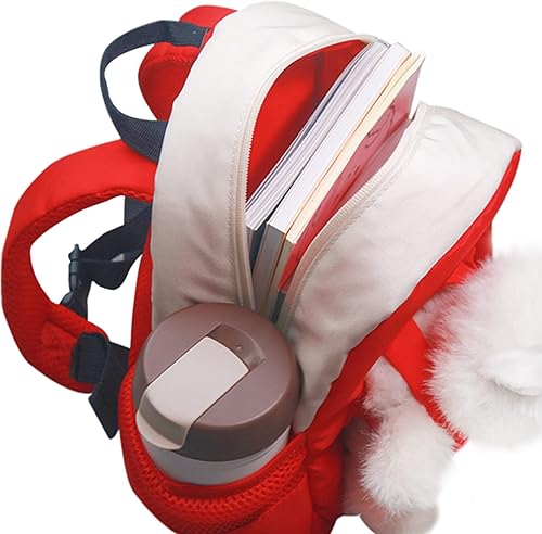 Miniatura 5 de Chongker Mini mochila realista de animales de peluche para niños y niñas de 3, 4, 5, 6 años, regalo de compañero de gato de peluche para niños