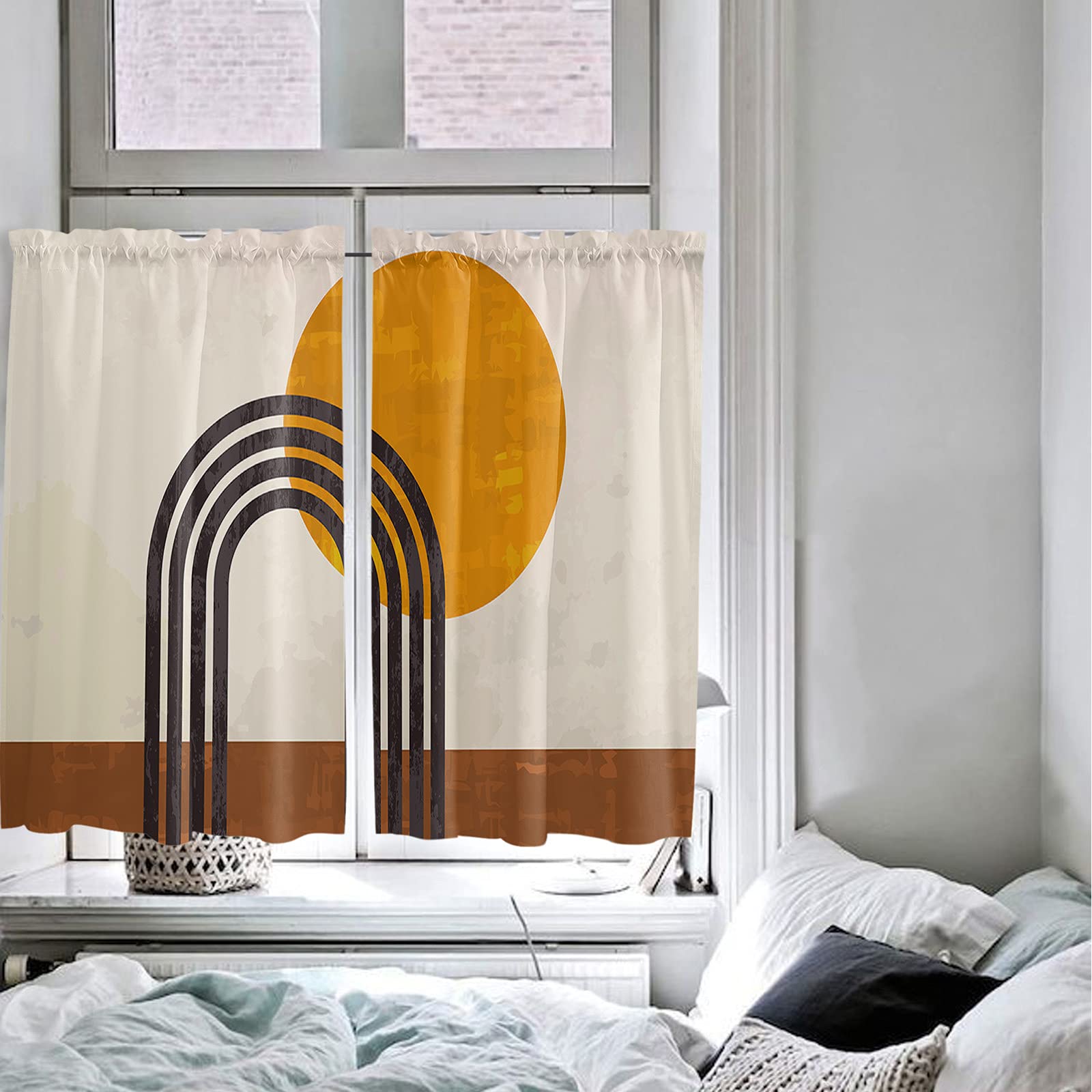 Amazon.com: Middle Century Modern 1950S Style Rod Pocket Curtains 