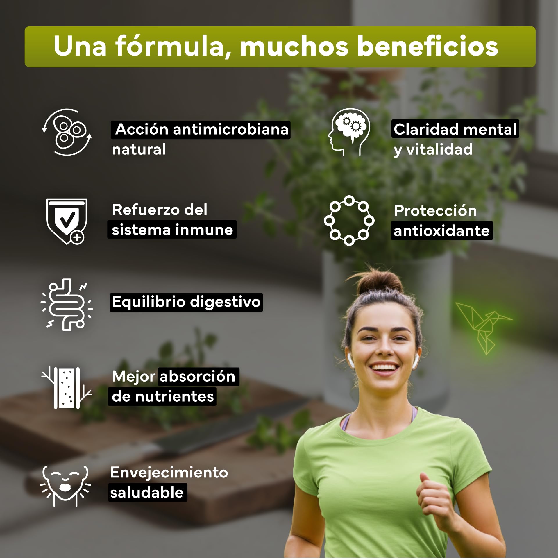 Aceite de Orégano Cápsulas Orgánico - 80% de Carvacrol - Con Aceite de Oliva Virgen Extra Ecológico para Mejor Absorción - Apoyo al Sistema Inmunitario- 120 Cápsulas de Orégano - Origanum vulgare L.