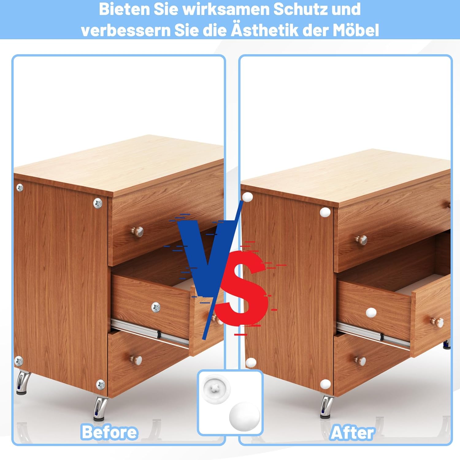 50 Pieces White Plastic Screw Caps, Screw Caps, Cover Holes Furniture Decorative Embellishment Cross for Furniture and Wall