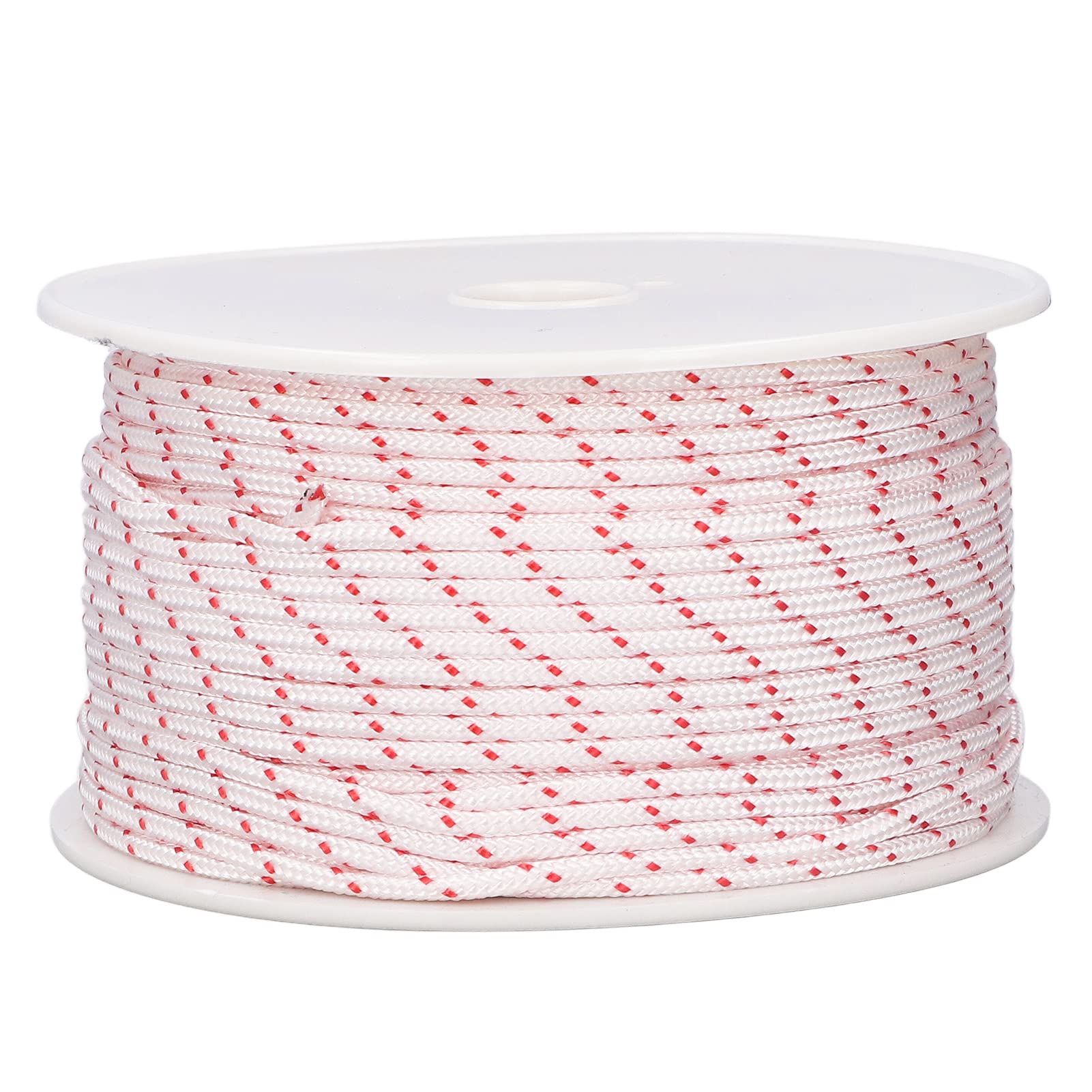 Corde de démarreur en nylon tressé 100 m pour moteurs de tronçonneuse et tondeuse à gazon (4 mm)