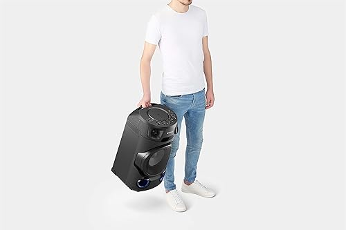 Sony MHC-V13 | Système Audio Portable High Power Bluetooth, Lumières Multi-Couleurs, Jet Bass Booster, idéal pour la fête, Noir - 9