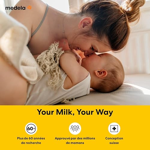 Medela Freestyle Hands-Free Breast Pump, Portable and Discreet Electric Dual Breast Pump with App Connectivity, Yellow - 12