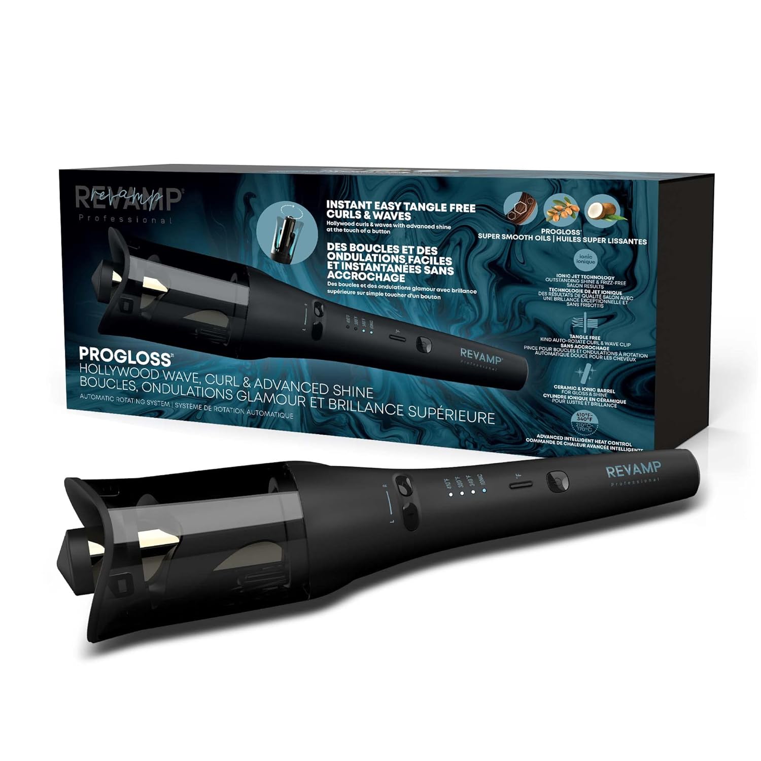 Buy REVAMP Progloss Hollywood Automatic Curling Iron, Advance Shine