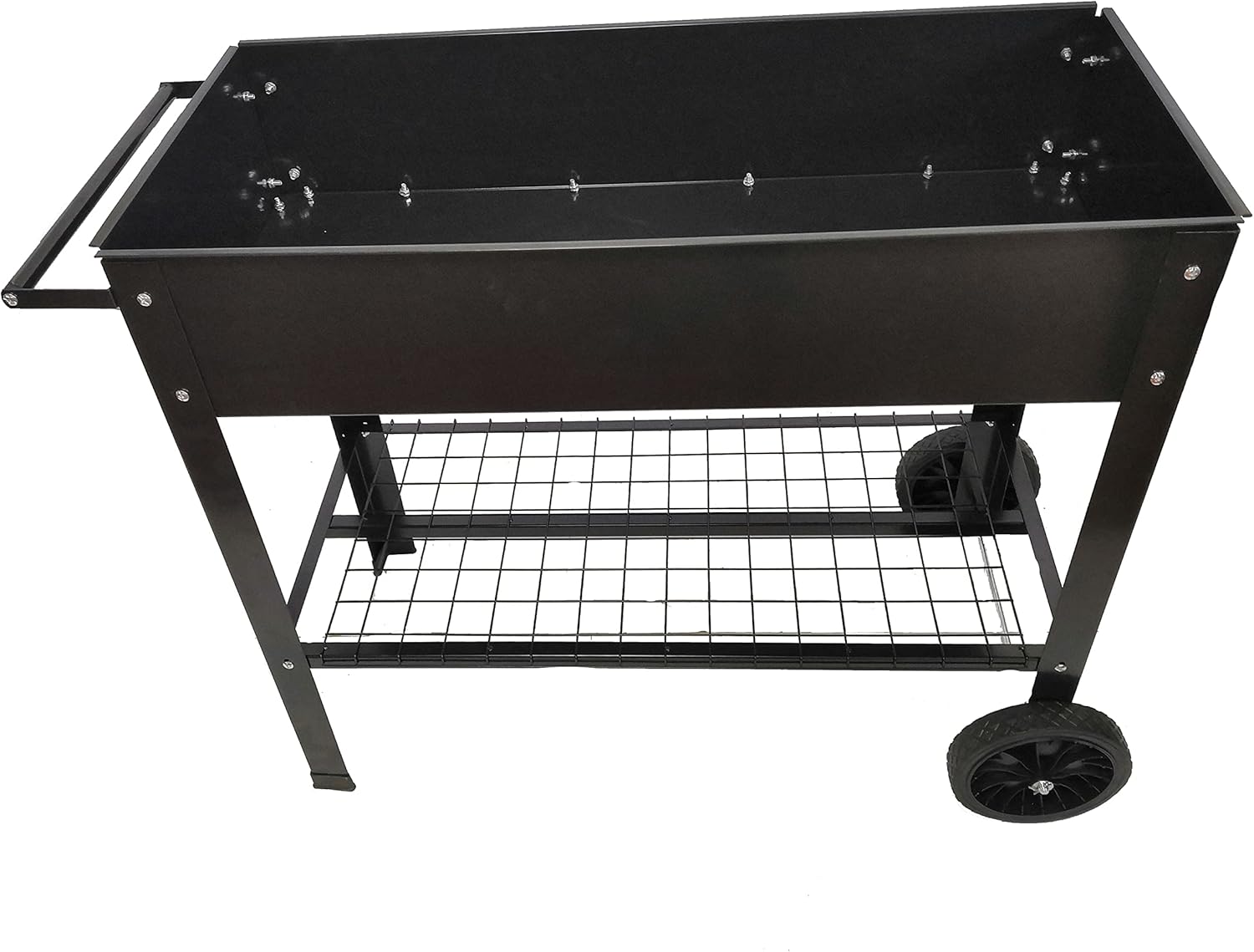 Elevated Metal Garden Bed with Wheels for Easy Mobility – Tall Raised Planter Box for Vegetables, Herbs, Flowers and DIY Gardening