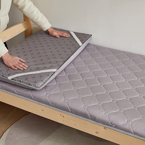 Miniatura 2 de Japanese Futon Mattress Floor Mattress Single, 2" Thicken Roll Up Floor Bed, Foldable & Portable Tatami Mat Sleeping Pad for Camping, Dormitory,