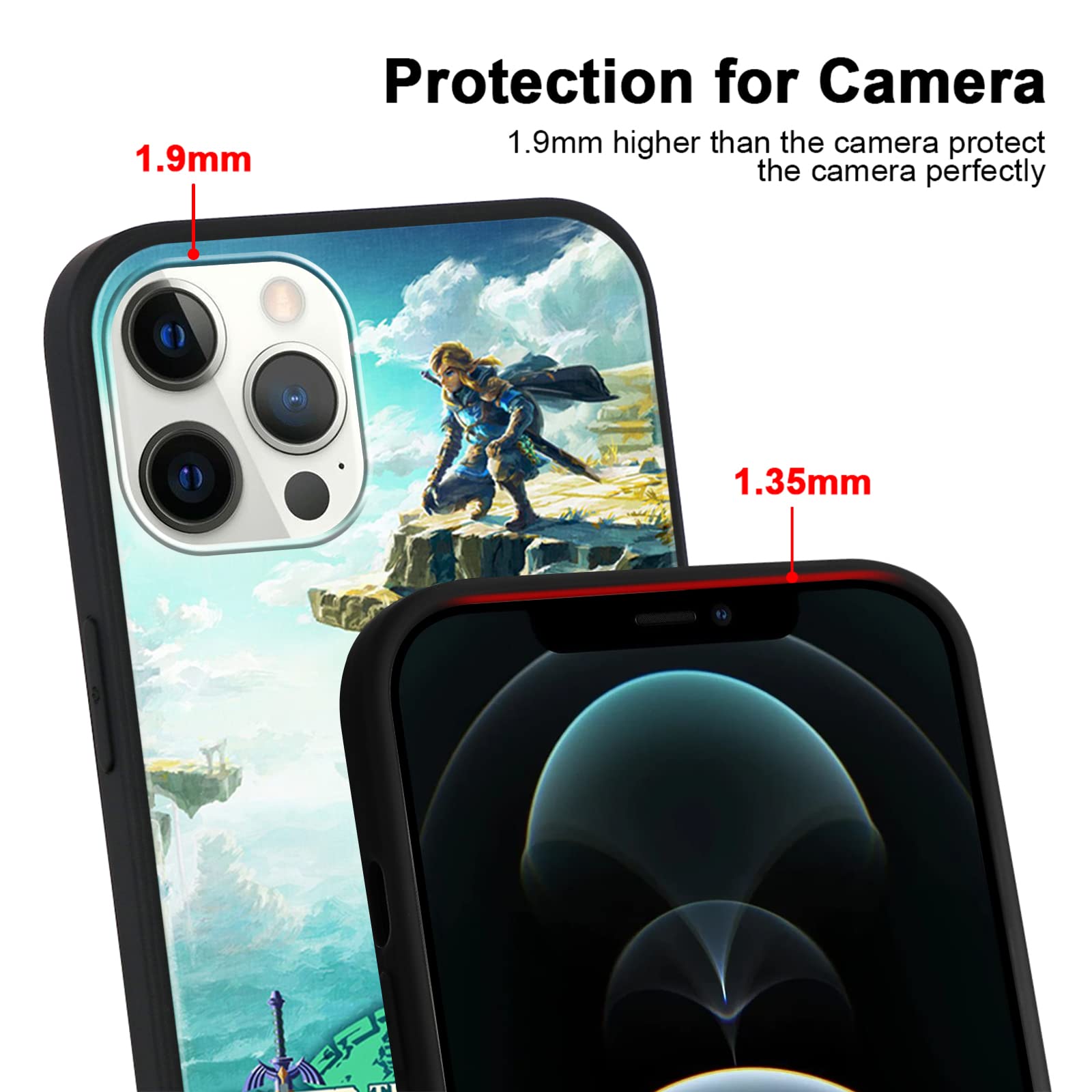 Manga Zelda Nurkorki 2 Pièces Coque Pour IPhone 13 6.1", Étui