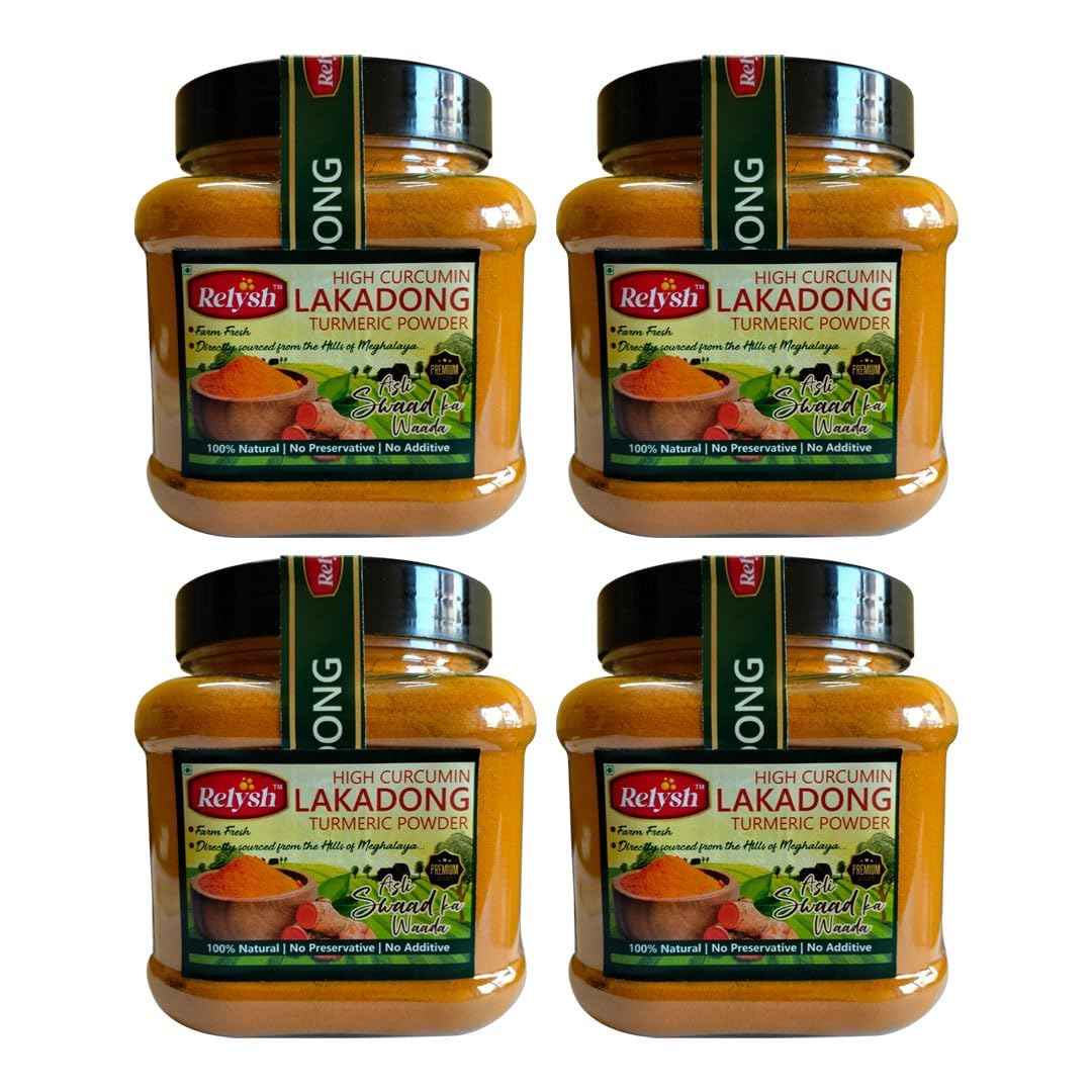 Relysh - Lakadong Organic Turmeric (Haldi) Powder | High Curcumin 7-9% Content Sourced directly from Jaintia Hills of Meghalaya Pure, Chemical Free Turmeric Powder I VEGAN Certified (1 KG) (B0D39RYR18) Amazon Price History, Amazon Price Tracker