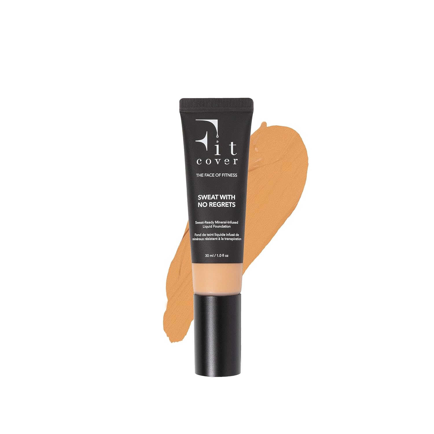 Fitcover Sweat-Proof Liquid Foundation - Long-Lasting, Buildable, Matte Finish, SPF 15+, Mineral-Infused, Non-Comedogenic, Lightweight, 24-Hour Coverage, Vegan Make Up (Lift)