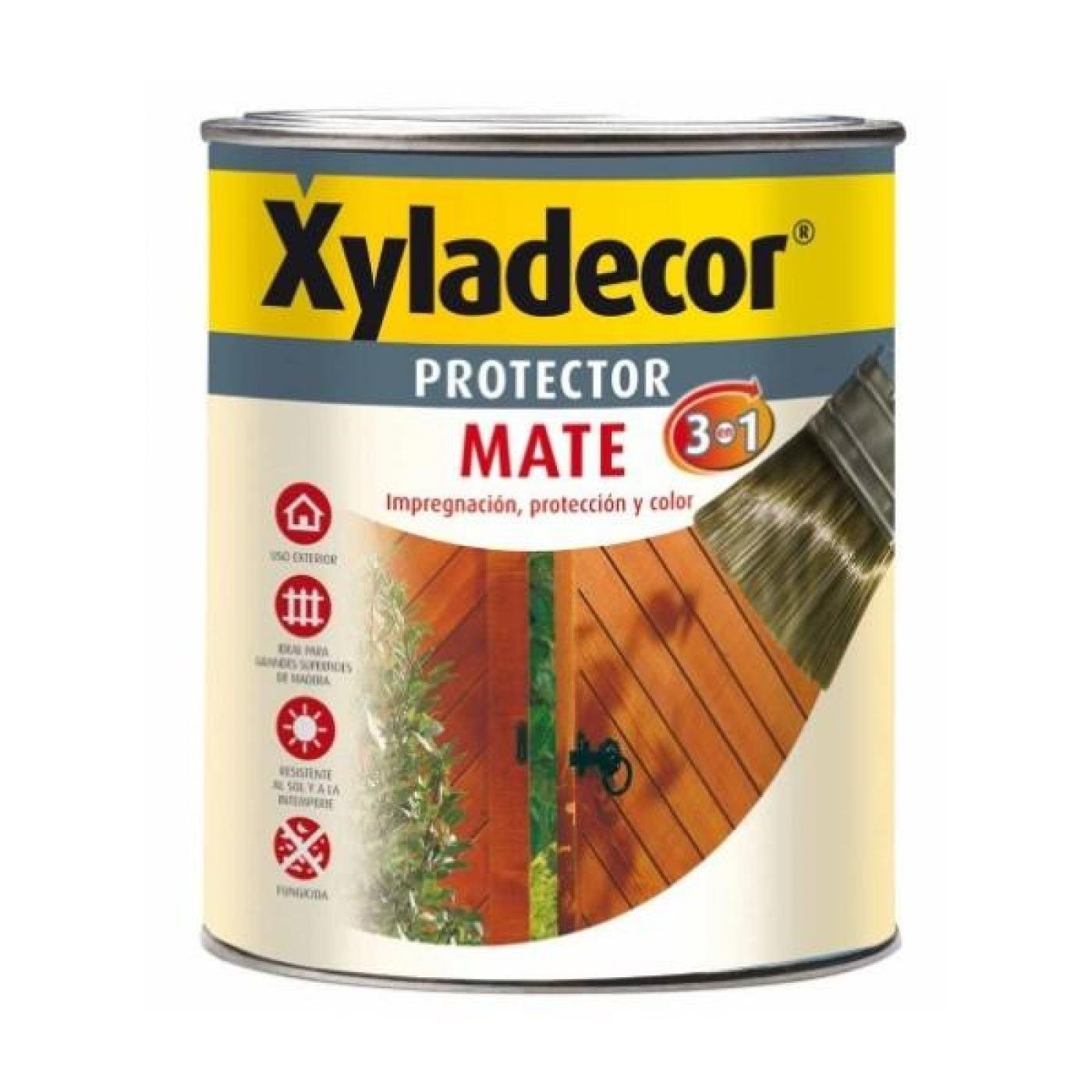 Xyladecor 5153023 - Protector mate extra 3 en 1 PALISANDRO Xyladecor