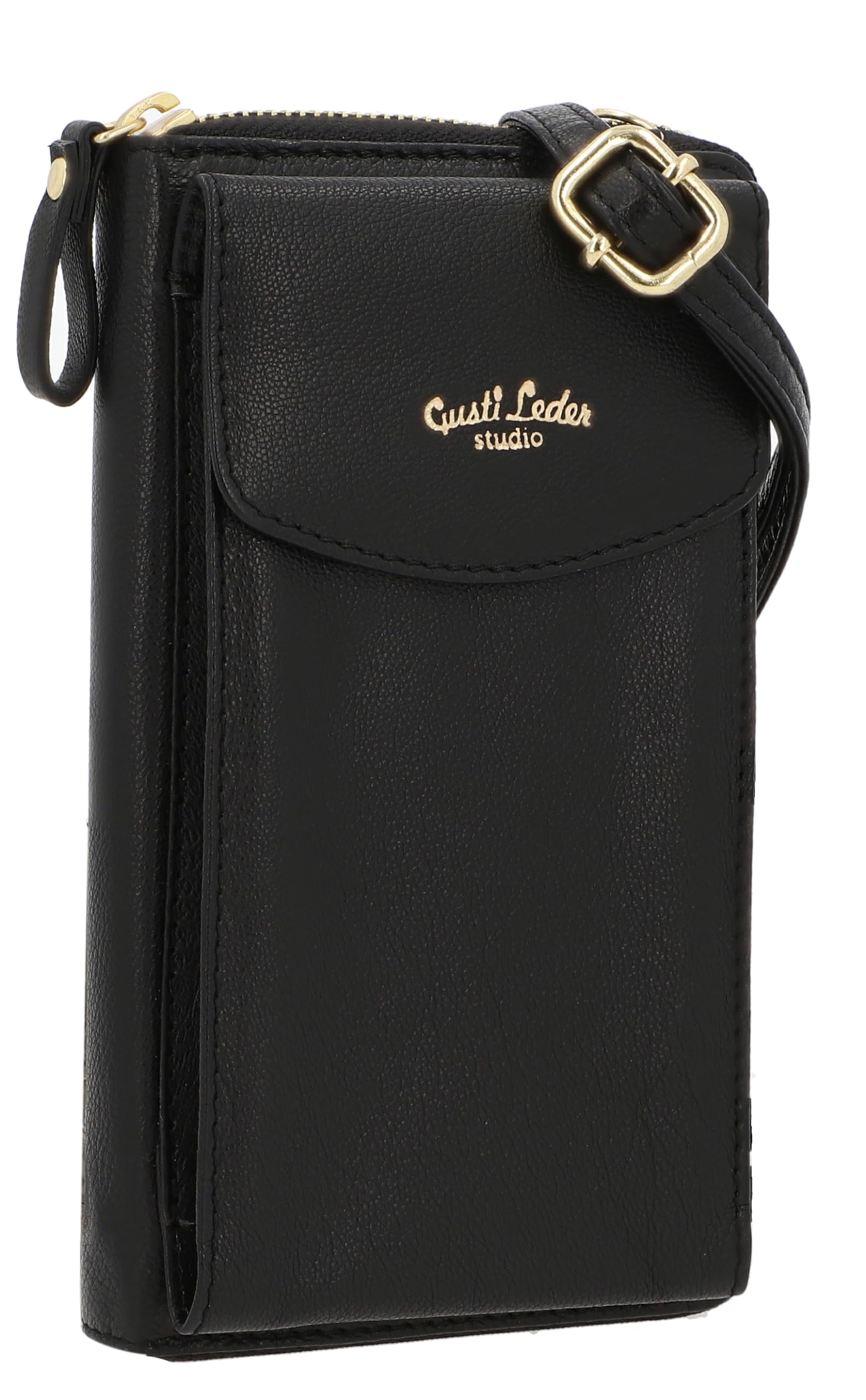 Gusti Umhängetasche Leder- Silvia Damen Handytasche Ledertasche Schultertasche Leder