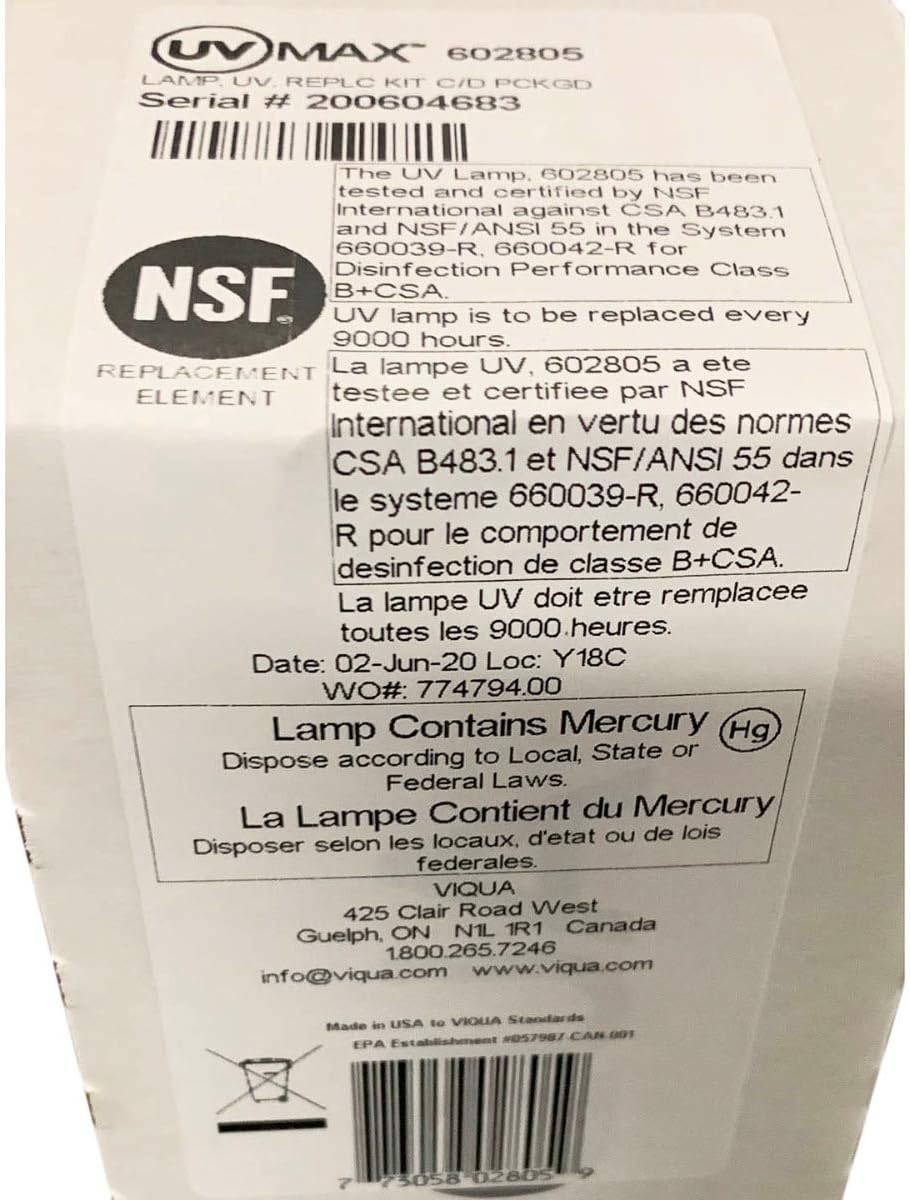 Fеаturеd Prоduсt VIQUA 602805 Replacement UV Lamp For Models D4, D4+, D4 Premium systems Exсluѕіvе Dіѕсоunt 🔥 VIQUA 602805 Replacement UV Lamp For Models D4, D4+, D4 Premium systems
