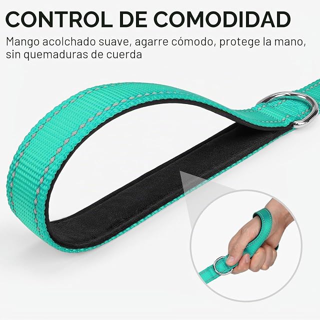 Foto 3 de 6 de Joytale Correa para Perro Reflectante de Doble Cara, Correa para Perros con Mango Acolchado