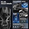 ATTACK SHARK R3 Magnesium Alloy Wireless Gaming Mouse – 46g Ultra Light, PixArt PAW3395 Sensor, 8K Response Speed, BT/2.4G/Wired Triple Mode, 26000 DPI Adjustable, Windows/Xbox/PS Compatible - Black