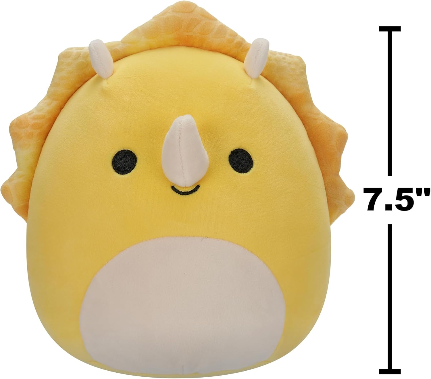 Squishmallows Original 7.5-Inch - Lancaster The Yellow Triceratops
