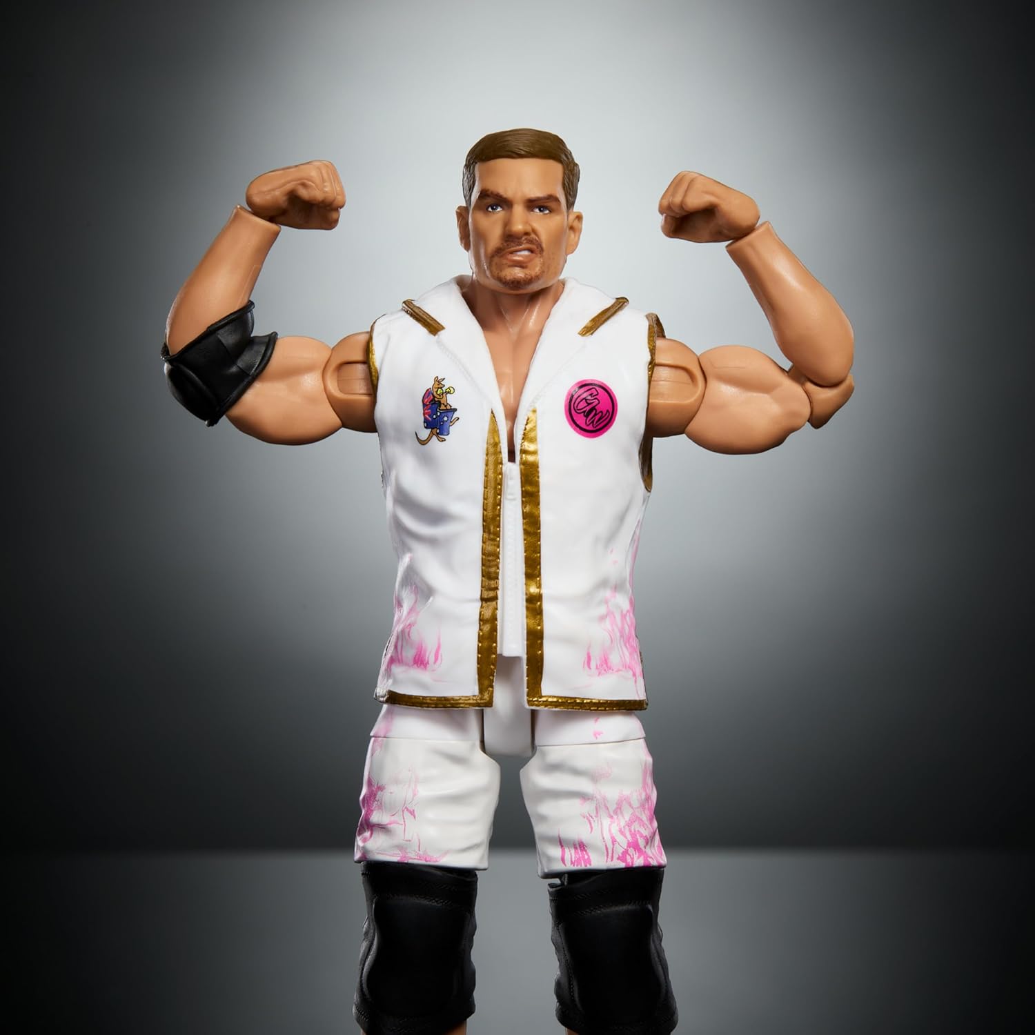 Mattel WWE Elite Action Figure & Accessories, Series #107 Grayson Waller 6-inch Collectible with 25 Articulation Points & Swappable Hands