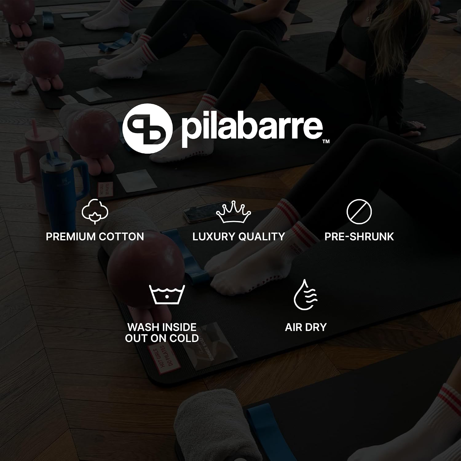PILA-BARRE Women’s Crew Grip Socks – Non Slip for Pilates & Barre