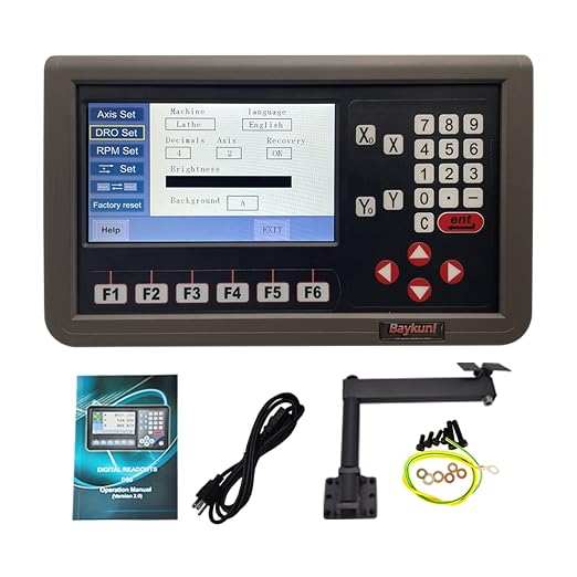 Pantalla digital 2 ejes LCD 7 pulgadas miniatura 3