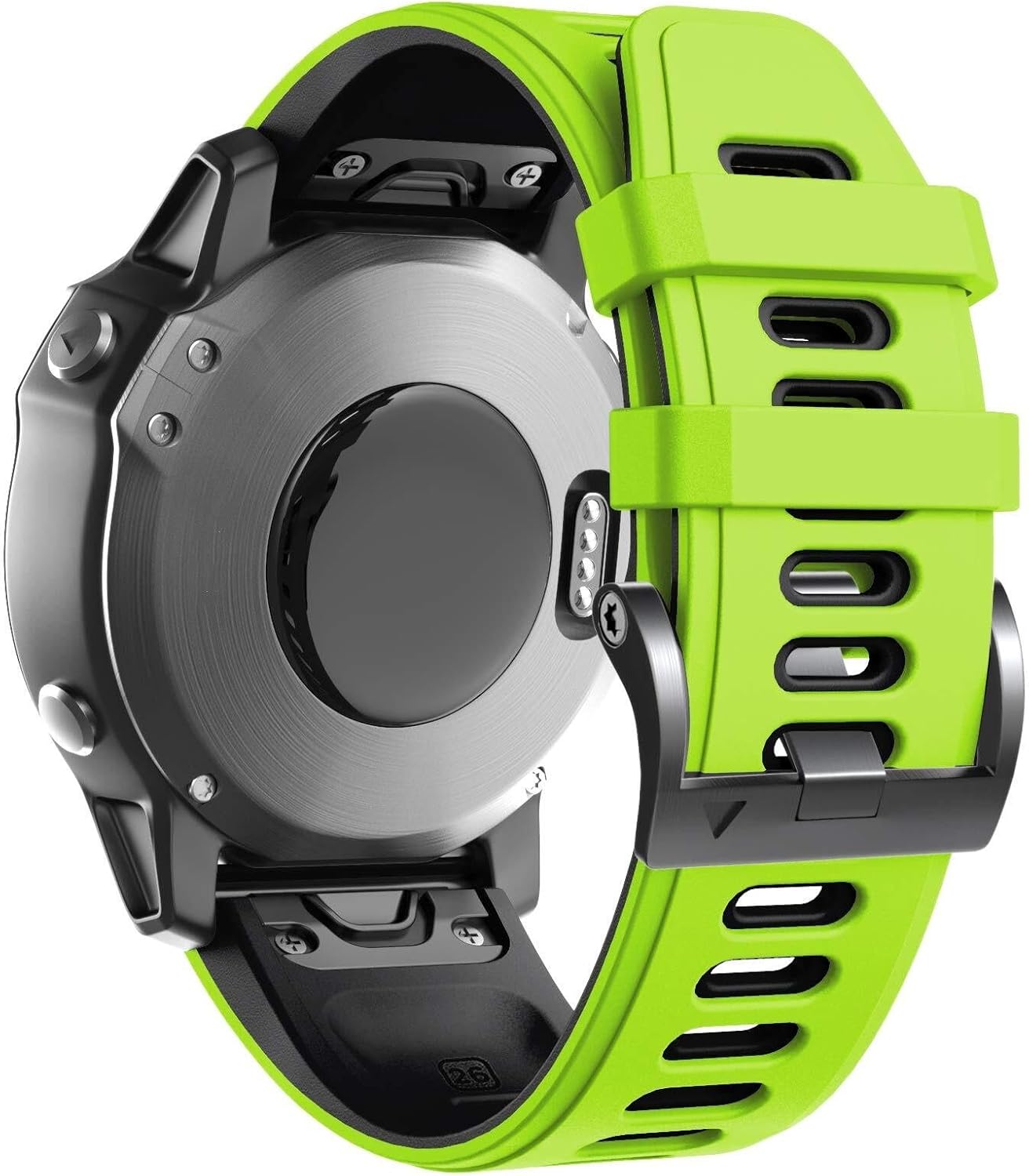 For Fenix 8 6X Pro Watch Band/Fenix 5X Watch Band/Fenix 7X Watch Band 26MM Silicone Watch Band for Fenix 6X/5X Plus/7X