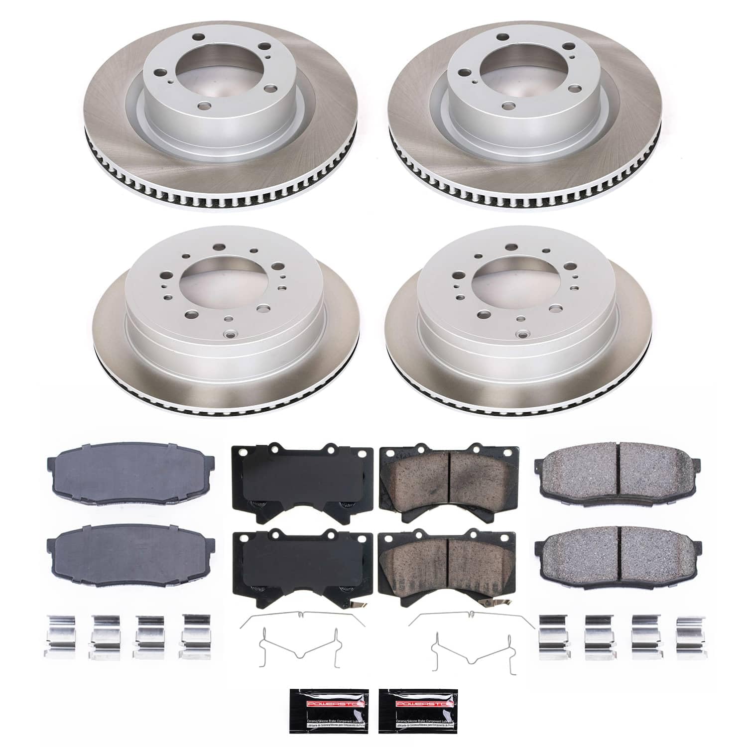 Brake Pads And Rotors Kit Power Stop K3073 Z23 Brake Kit - Carbon