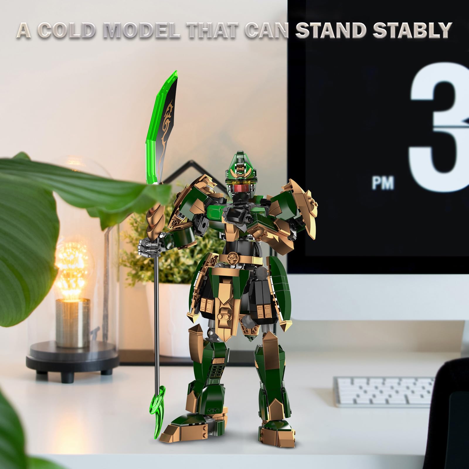 JMBricklayer Mecha 70125 Robot Guan Yu Da Costruzione - 744 Pezzi, Modello Da Collezione Per Adulti E Bambini 8+ Anni - 2