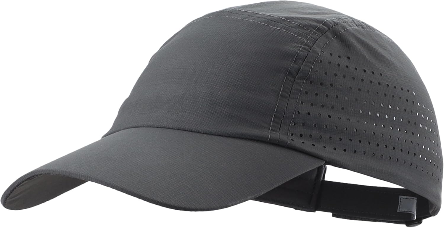 Connectyle Men's Breathable Running Hat - Quick Dry Reflective UPF 50+ Lightweight Baseball Cap for Sports