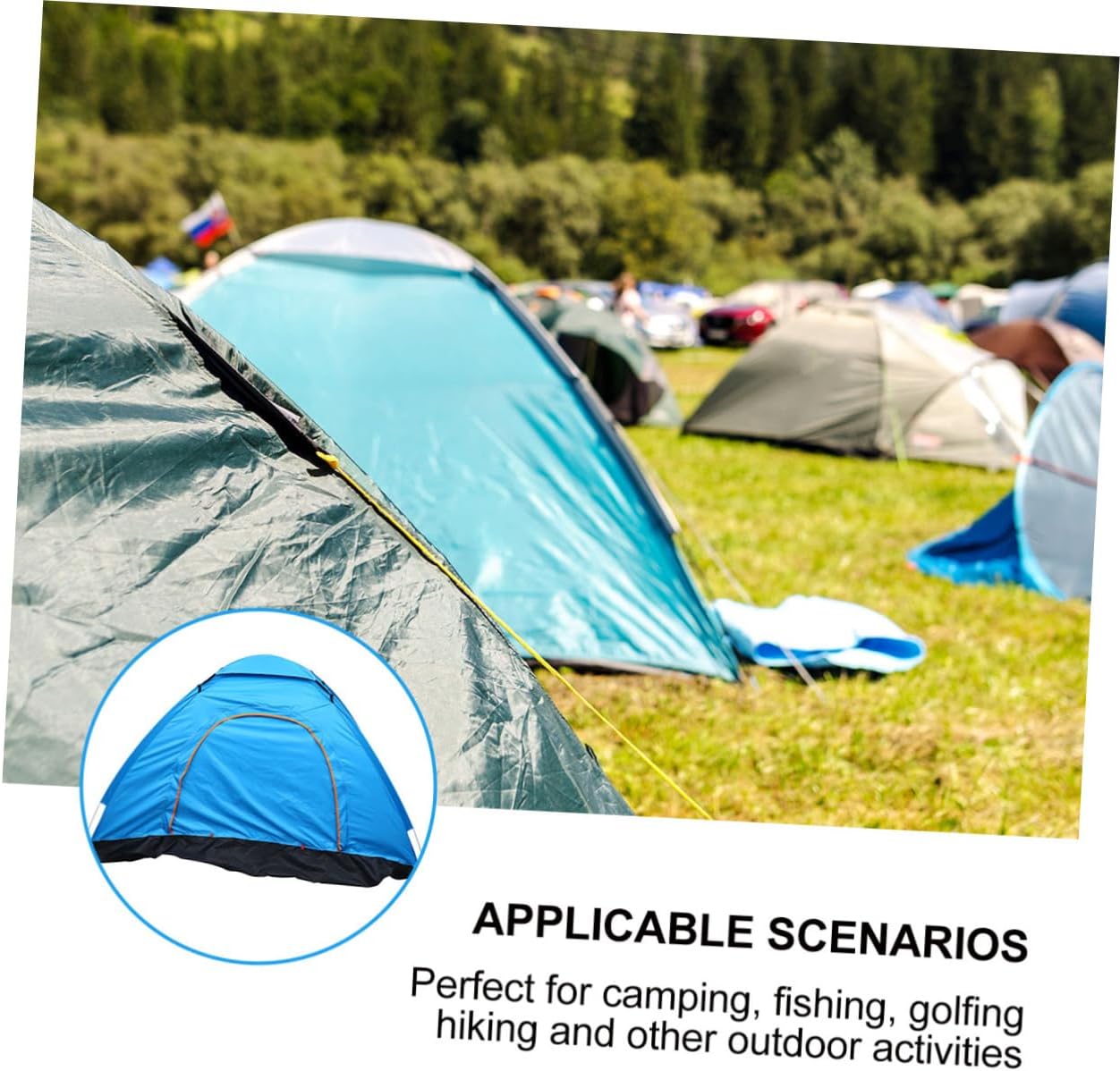 SUPVOX Portable Rainproof Beach Tent for People Lightweight Outdoor Canopy Shelter Easy Setup for Camping Fishing Hiking and Outdoor Activities