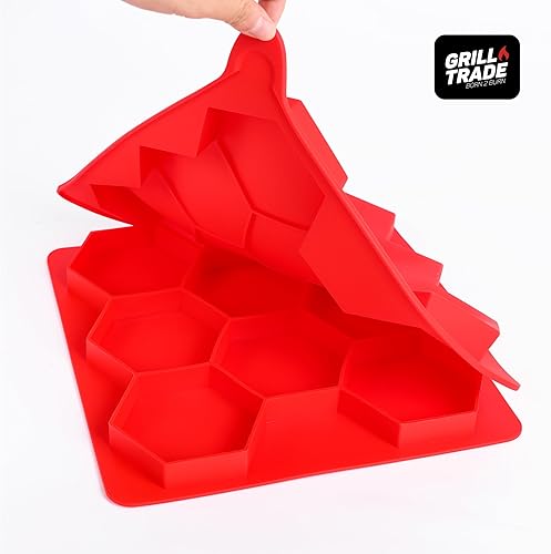 Miniatura 5 de Grill Trade Burger Master - Contenedor de almacenamiento y prensa de hamburguesas 8 en 1, prensa de salchichas o mini molde deslizante con