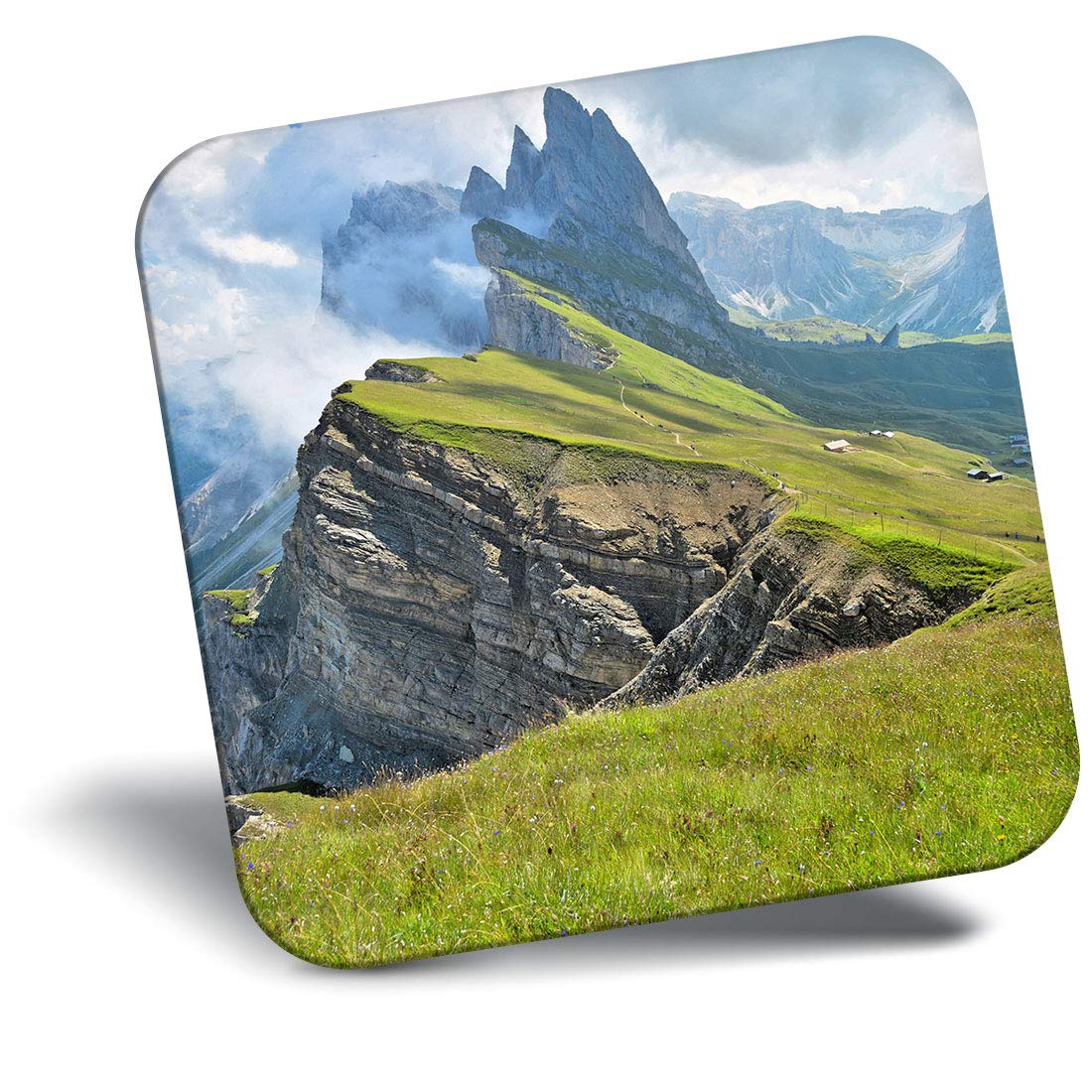 Destination Vinyl Ltd Fridge Magnet - Italian Dolomites Italy Mountains 8983