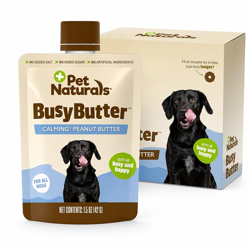 Pasta de Amendoim para Cães Pet Naturals BusyButter, 6 Sachês