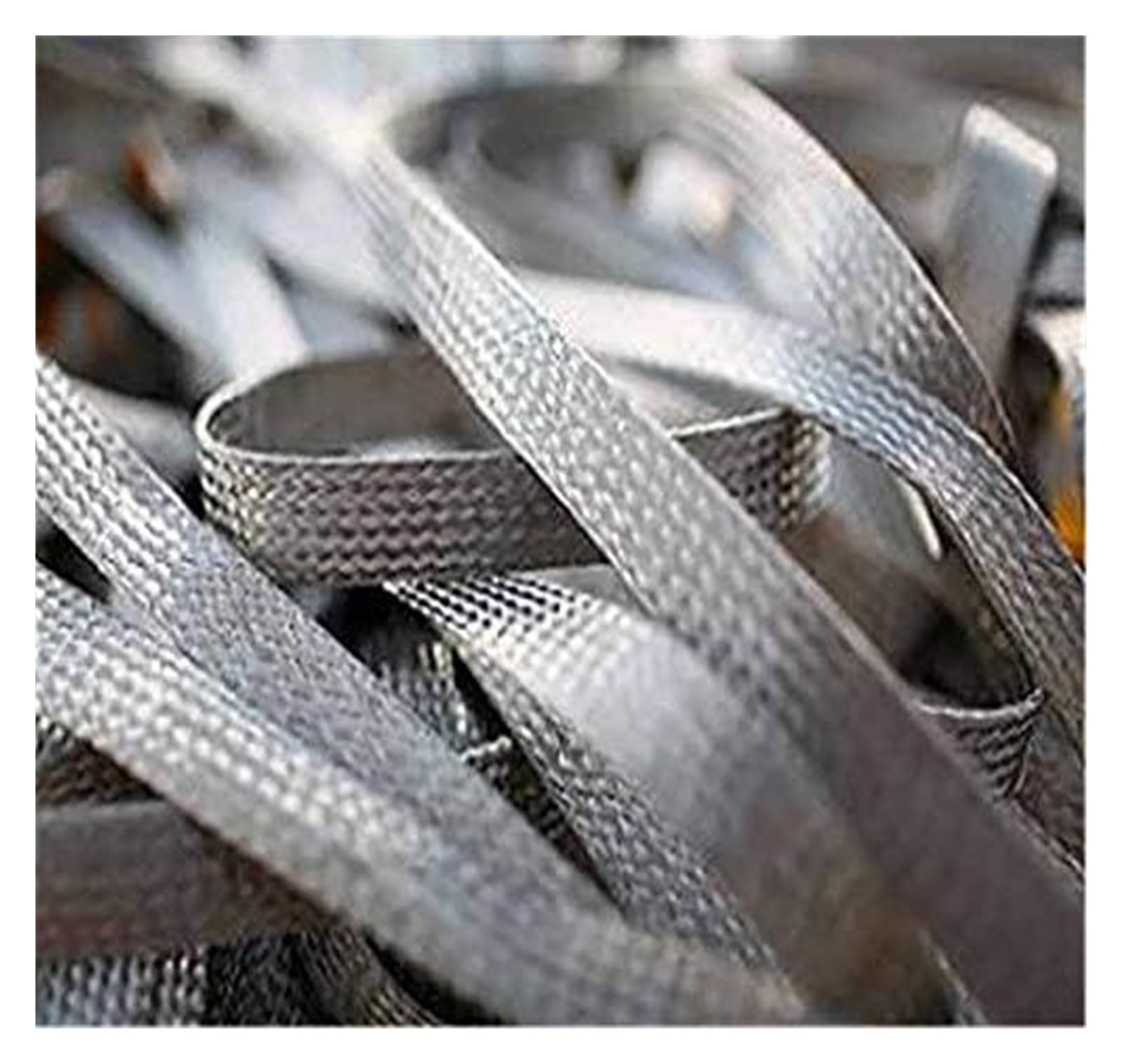 Geflochtenes Erdungsband, Auto-Erdungsband, flacher, geflochtener, verzinnter Kupferdraht, 1 mm x 5–8 10 m(4#)