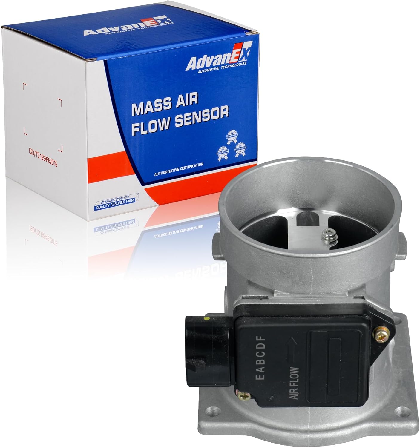 Mass Air Flow Sensor F5UZ12B579AARM MAF Compatible with Ford Bronco E-150/E-250/E-350 Econoline E-150/E-350 Econoline Club Wagon F-150/ F-250/ F-350 Replaces F4UZ12B579A F5UF12B579AA