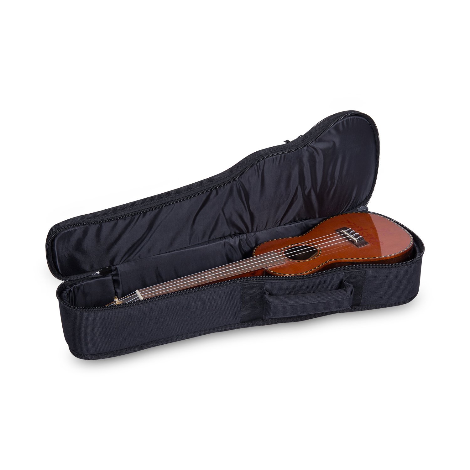 crossrock Ukulele Tasche mit 10 mm gepolstert und gepolsterter Gurt Soprano Silk Grey