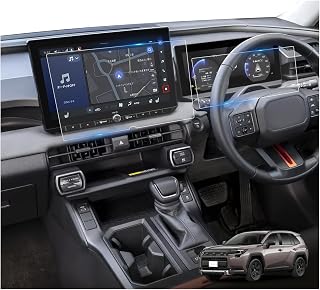 LFOTPP トヨタ 新型 RAV4 60系 6代目用 「ナビ+メーター 2枚」 液晶保護フィルム 12.9インチ 新型rav4 ガラス カーナビフイルム 12.3インチ メーター保護フィルム 指紋防止 キズ防止 気泡ゼロ 高感度タッチ 汚れ防止 飛散防止 自己吸着 貼付簡単 車種専用設計 アクセサリー カスタムパーツ