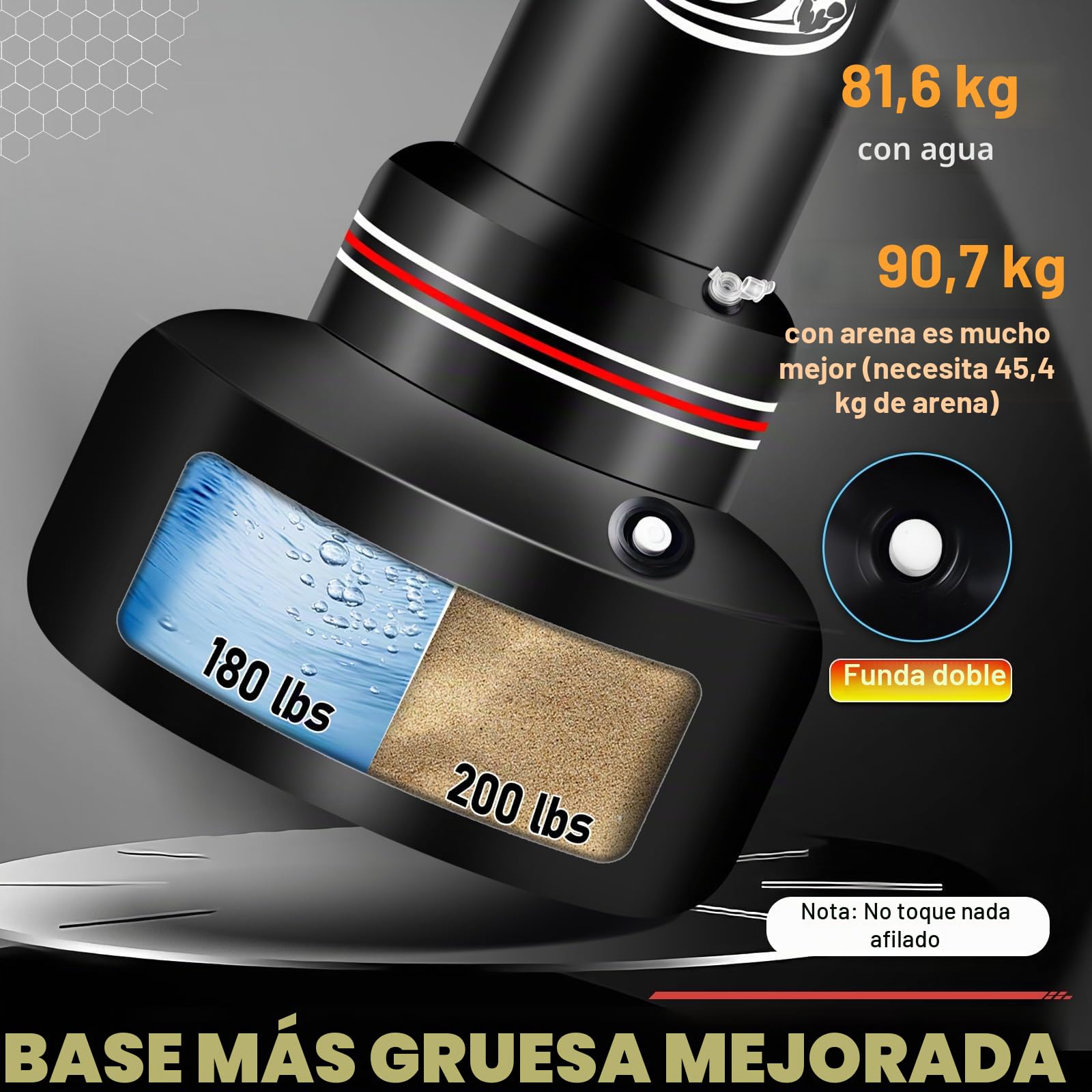 NZQXJXZ Saco de Boxeo de pie para Adulto, 180cm Saco Boxe Independiente con Guantes de Boxeo, Bomba, Cuerda para Saltar y Pelota de Reflejos, Sacos de Boxe Inflable para Karate MMA Taekwondo Fitness