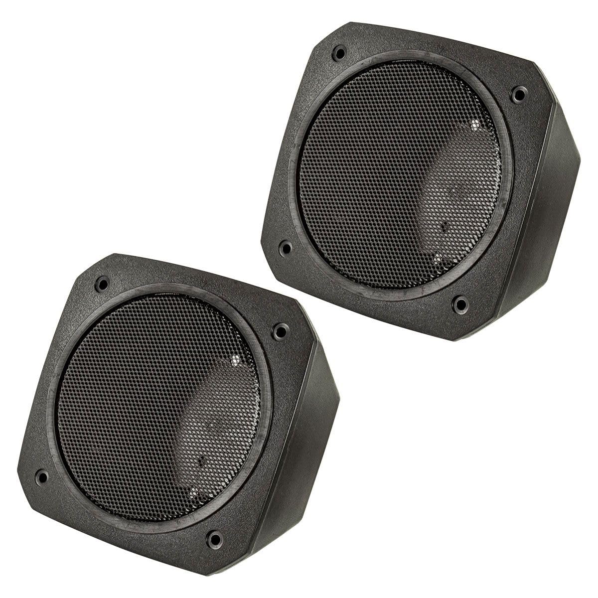 tomzz Audio 2800-017 Boîtier pour Haut-Parleur DIN 100x100 mm, rétro, pour Voiture, Bateau, Camion et engins de Chantier