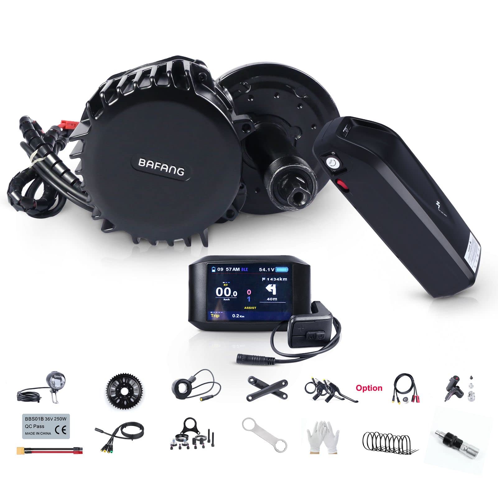 Buy BAFANG Mid Drive Motor Kit 1000W 52V BB100mm 68mm BBSHD eBike Conversion Kit with Battery