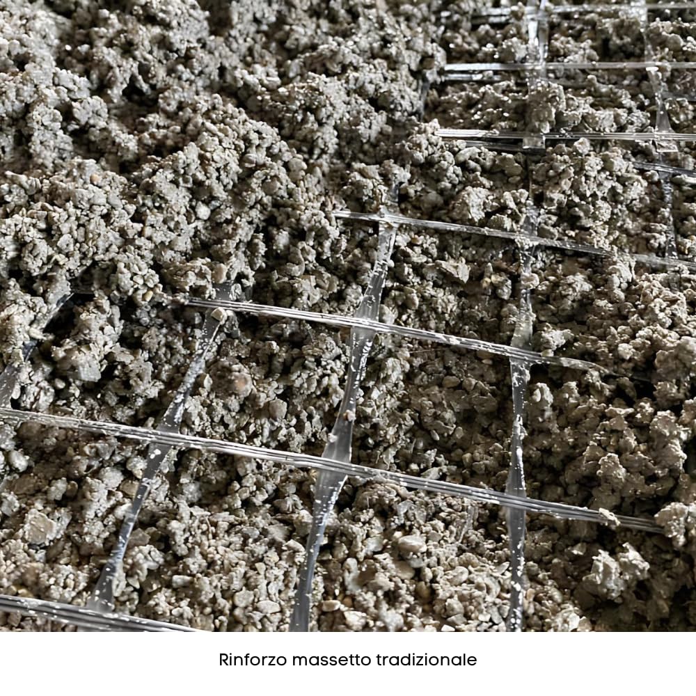 FORTUNATO Rete in Fibra di Vetro per Rinforzo Massetti e Intonaci, 40x40mm, 160g/m², 1 Rotolo da 1x50m, Trattamento Antialcalino, per Pavimenti e Pareti