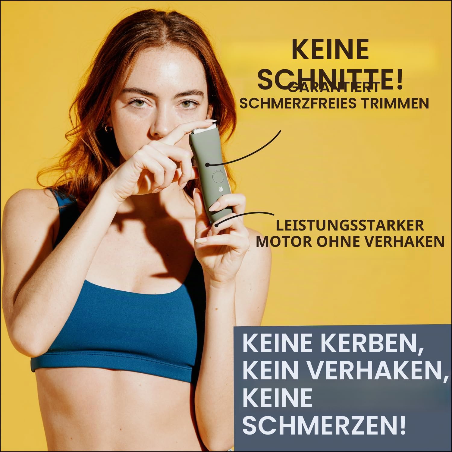 Meridian Premium Body Haarschneider für Damen und Herren, USB C Aufladung, Reiseschloss, Manscape Trimmer für Männer Himmel