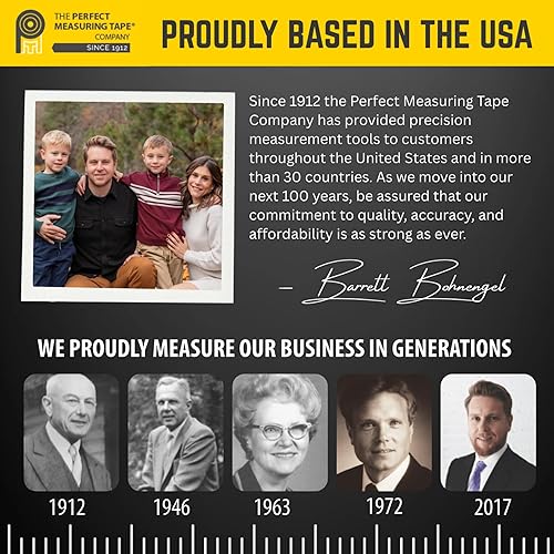 Miniatura 8 de Perfect Measuring Tape - Cinta métrica retráctil premium de sastre y cinta para manualidades - 80″ / 2m - Cinta métrica de bolsillo con pulgadas