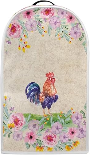 DISNIMO Cubierta antipolvo para licuadora de gallo floral, cubierta de protección de huellas dactilares para batidora de pie o máquina de café,
