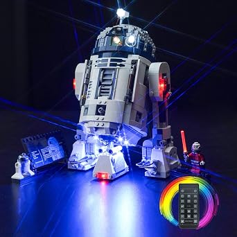 BrickBling LED Light Compatible with Lego 75379 R2-D2 | Remote Control Version Lighting-No Model